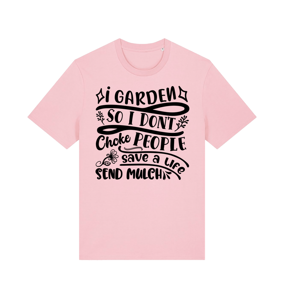 Cotton Pink Printed T-shirt Front
